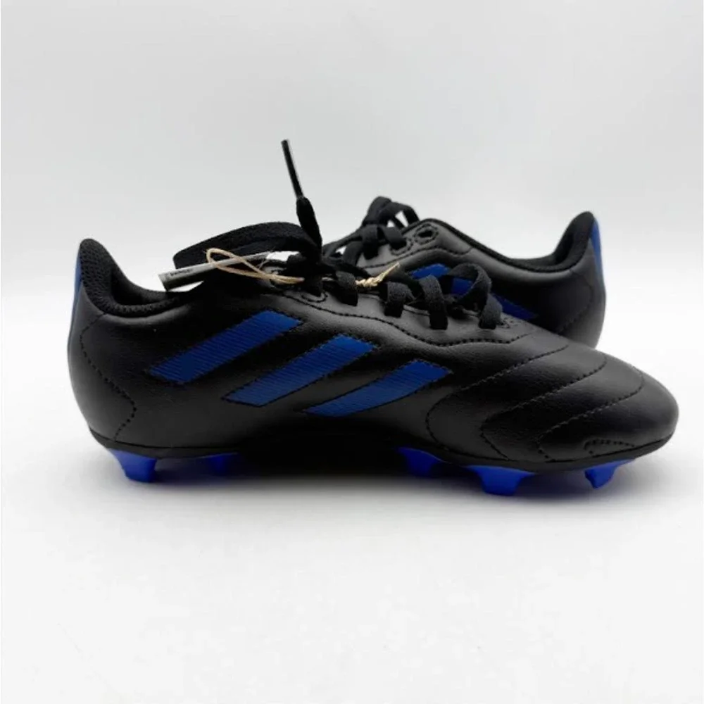 Adidas Youth Goletto VIII Firm Ground Soccer Cleats Size 3.5 Black Blue NWOB - Picture 4 of 12